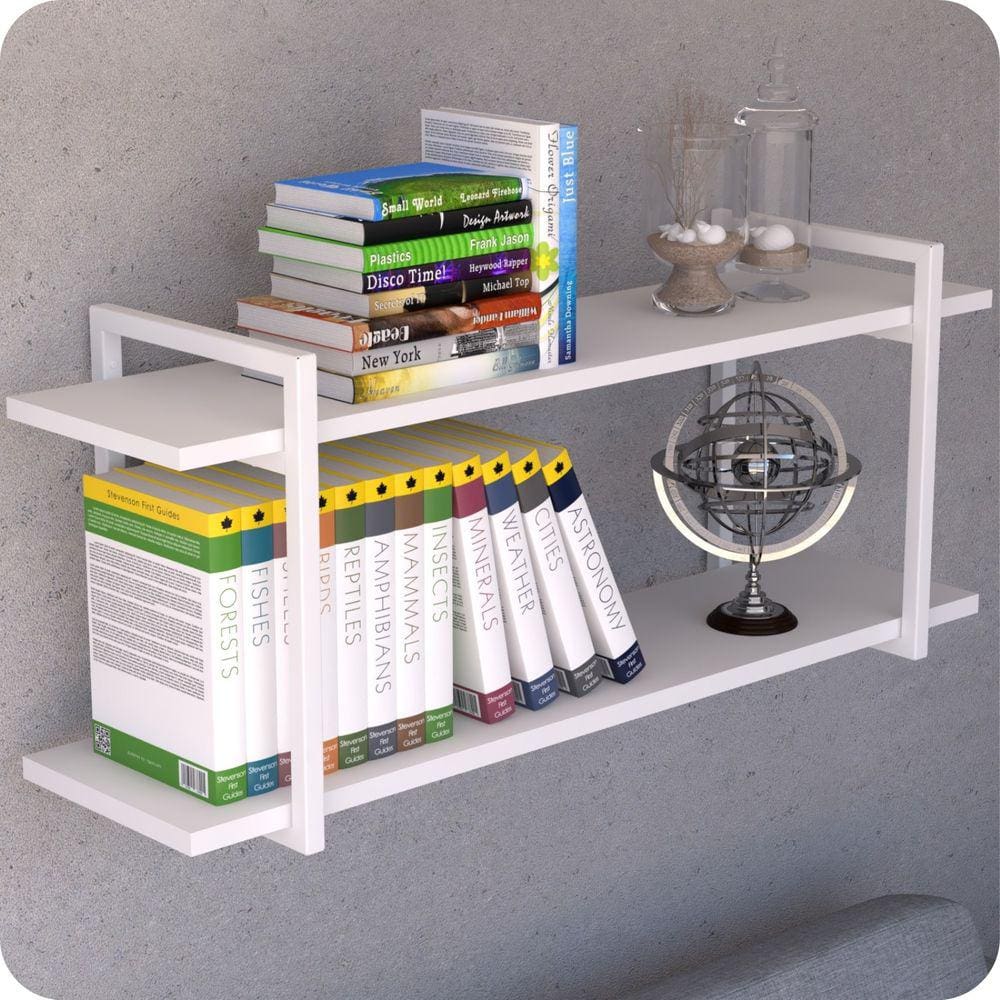 Prateleira Estilo Industrial Para Sala Parede GND BB 120cm