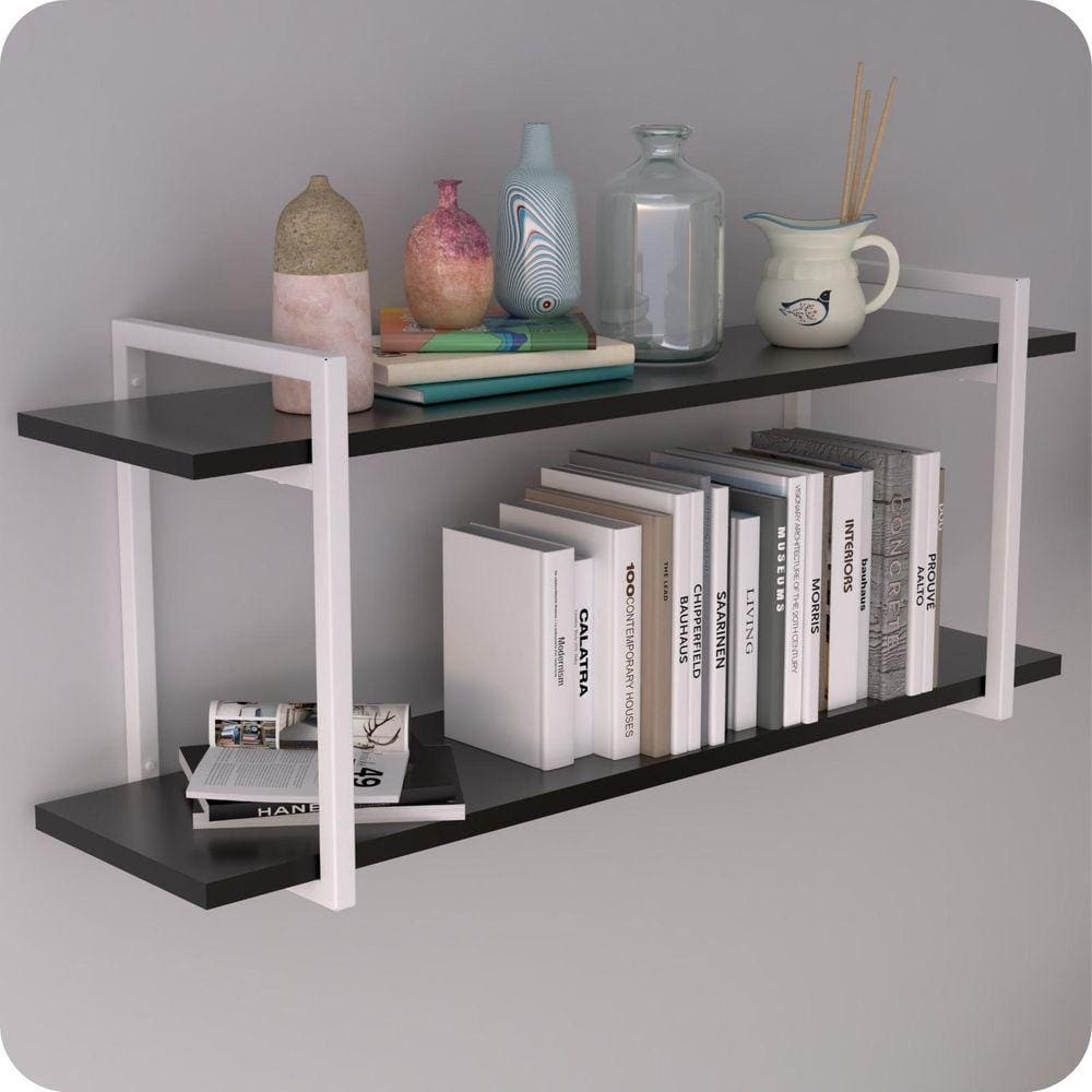 Prateleira Estilo Industrial P/ Quarto Parede GND BP 120cm