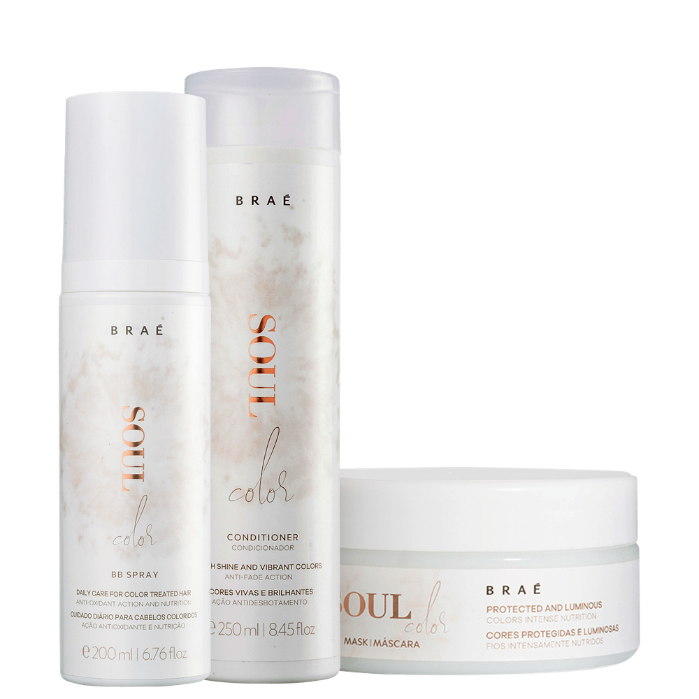 Kit BRAÉ Soul Color Super Treatment (3 produtos)