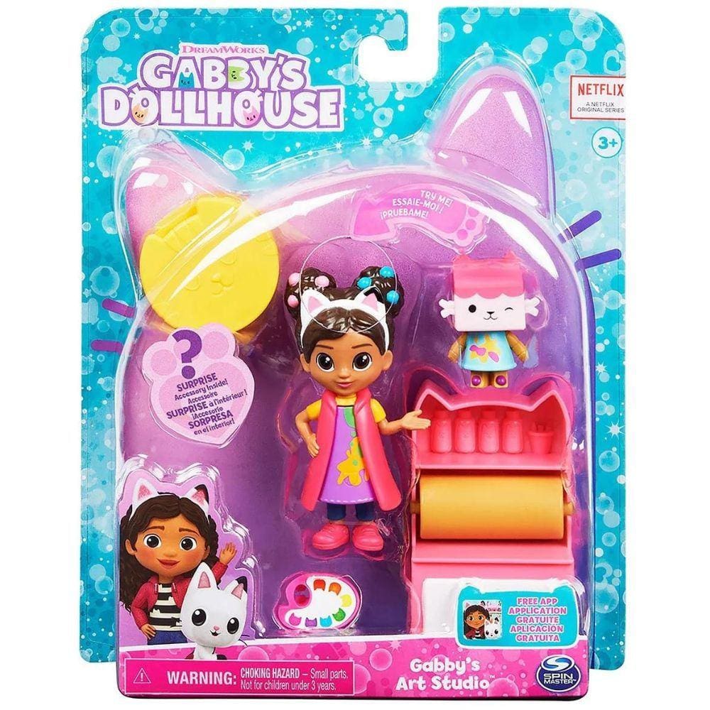 Gabbys Dollhouse - Conjunto Com Boneca - Estúdio De Artes
