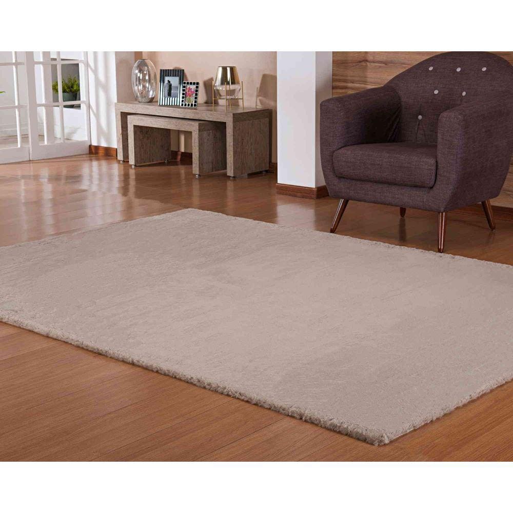 Tapete Pele Bangor 0,60x1,20 Bege Niazitex