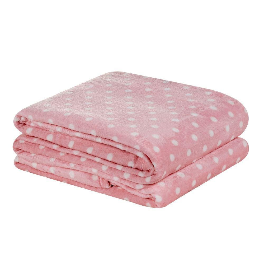 Manta Flannel Poá Casal Antialérgica Inverno Macio Quente