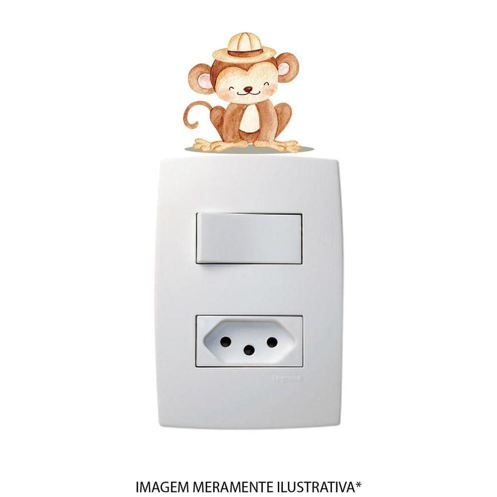 Adesivo De Interruptor Safari Macaquinho