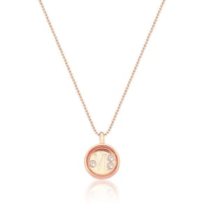 Colar Reliquaire Ballet Crystals Vl Revestido Em Ouro Rosê