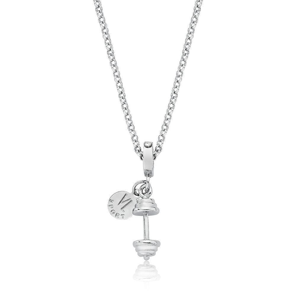 Colar Vl Sport Workout Revestido Em Ródio