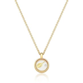 Colar Relicário Raquete Beach Tennis Revestido Em Ouro