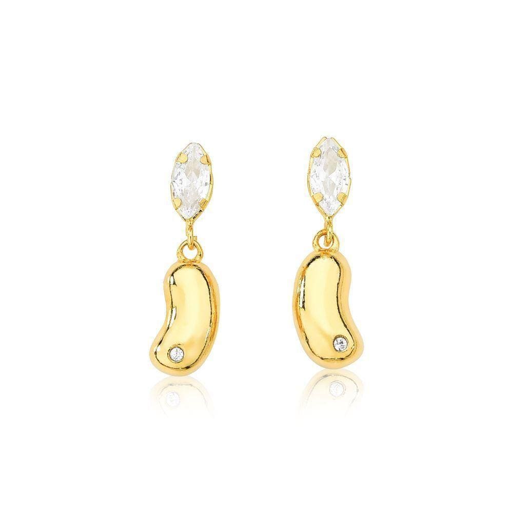 Brinco Vl Agro Feijão Revestido Em Ouro