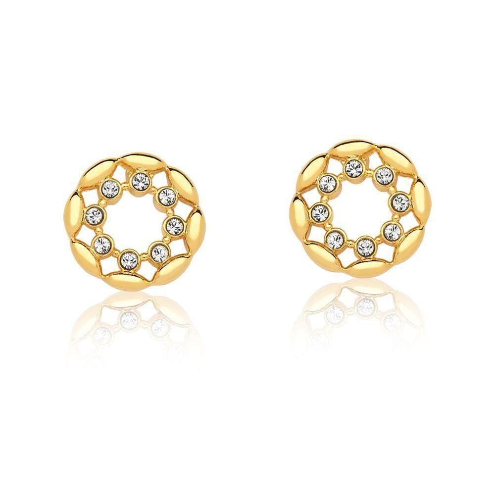 Brinco Delicate Revestido Em Ouro