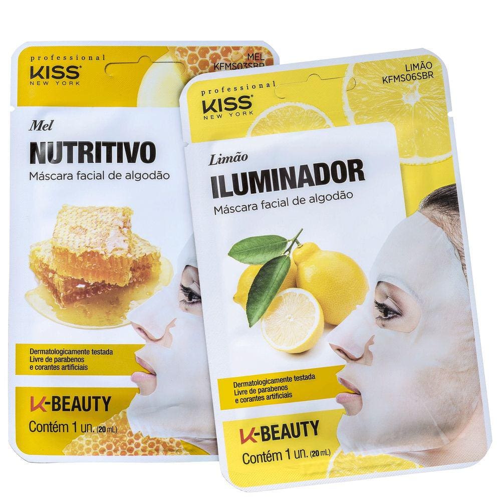 Kit Máscara Facial Kiss New York Radiante (2 Produtos)