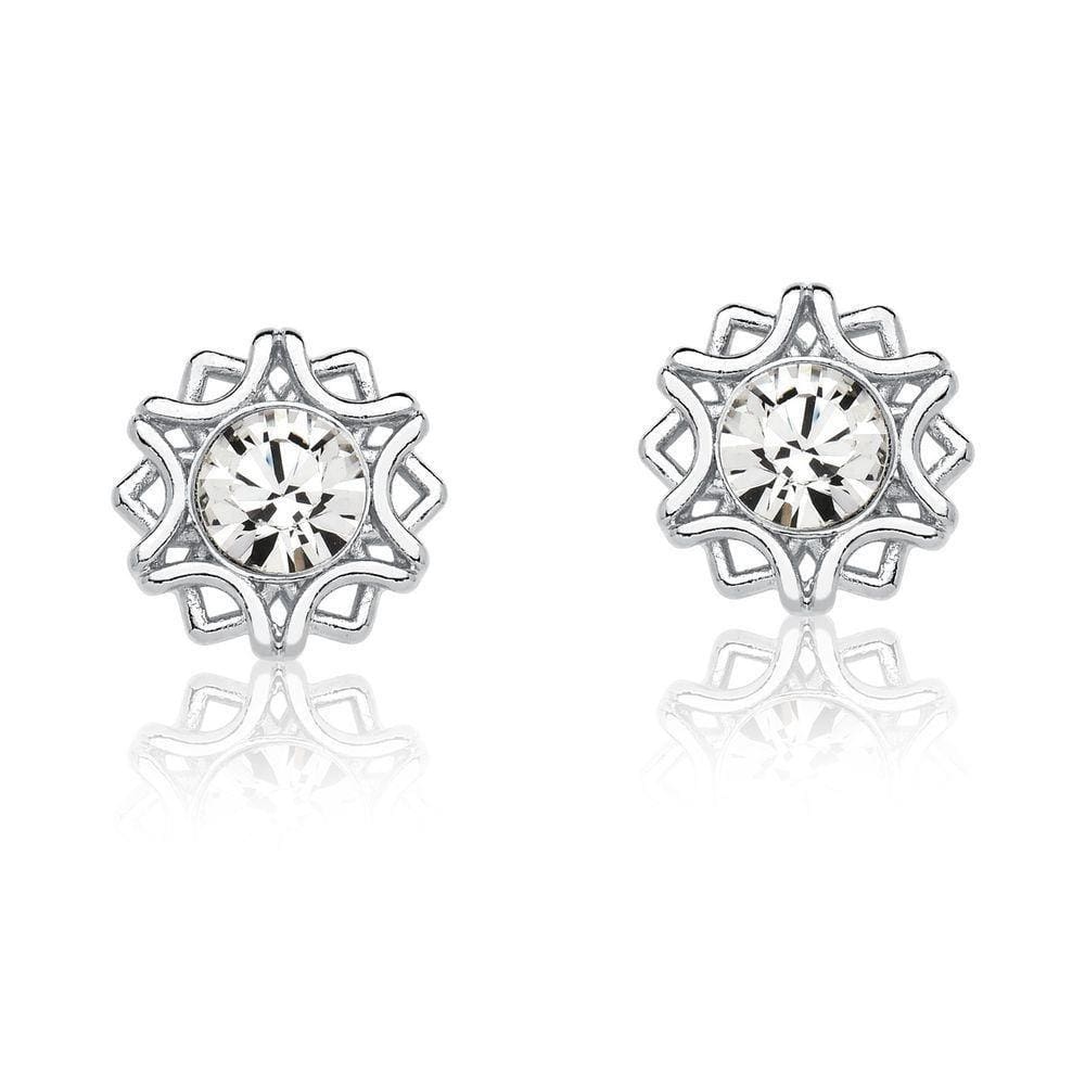 Brinco Star Shine Revestido Em Prata