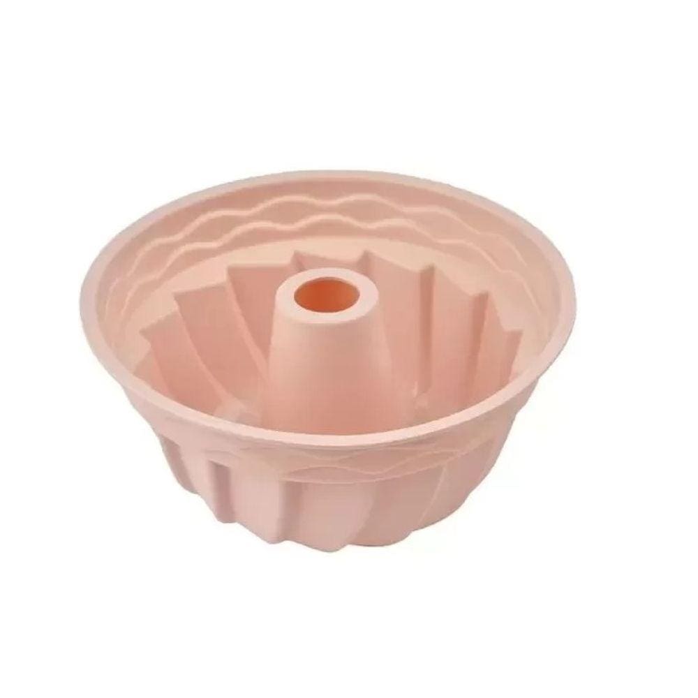 Forma de Silicone Soft Bege Para Bolo ou Pudim 23cm - Fratelli