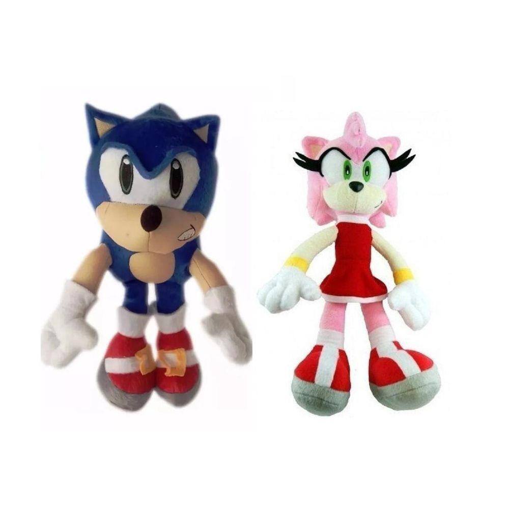 Sonic The Hedgehog Pelúcia Amy Rose Em vestido Vermelho Oficial em Promoção  na Americanas