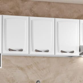Armário 120cm 3 Portas New Premium Itatiaia Branco