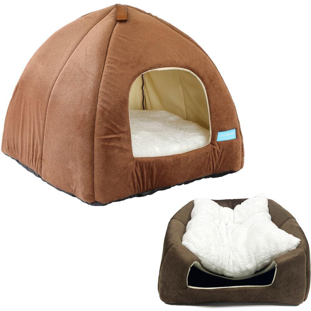Cama Casa Toca Iglu Tenda Caminha Cabana para Gatos Pets 47cmx45cm - Duke & Dixie