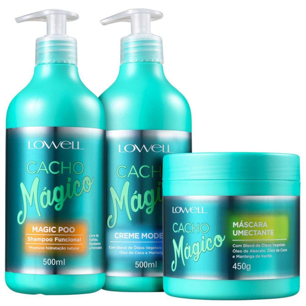 Kit Lowell Cacho Mágico Trio (3 Produtos) BLZ