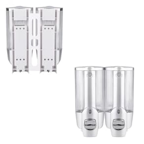 Dispenser Duplo Alcool Gel Shampoo SaboneteLiq Hotel