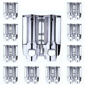 Dispenser Duplo Kit 16Uni Alcool Gel Shampoo SaboneteLiq