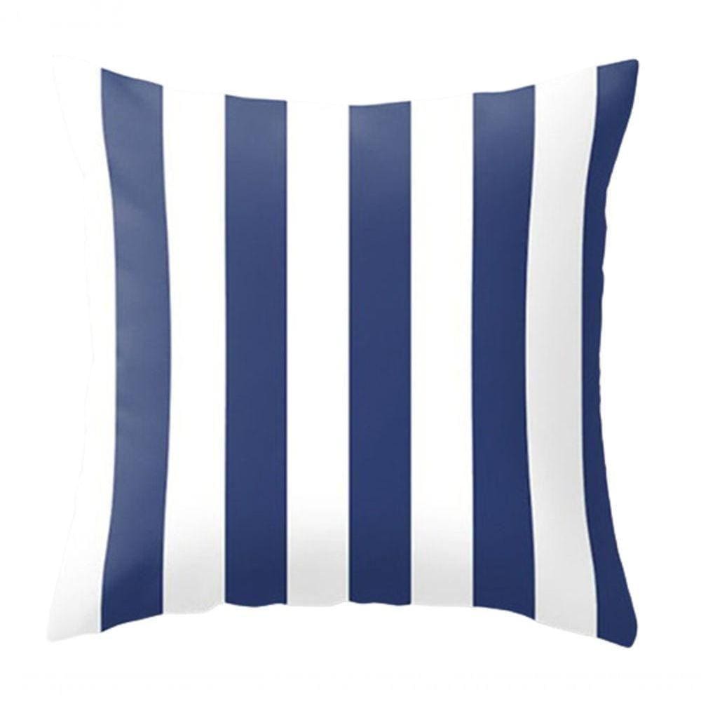 Almofada Azul Listrada