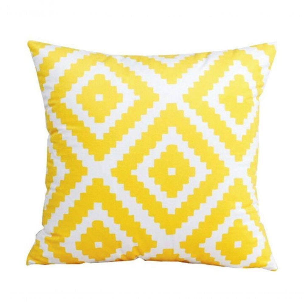 Almofada Amarela Geométrica