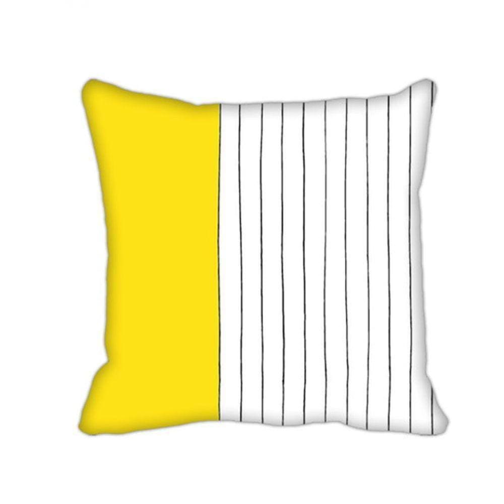 Almofada Amarela Geométrica
