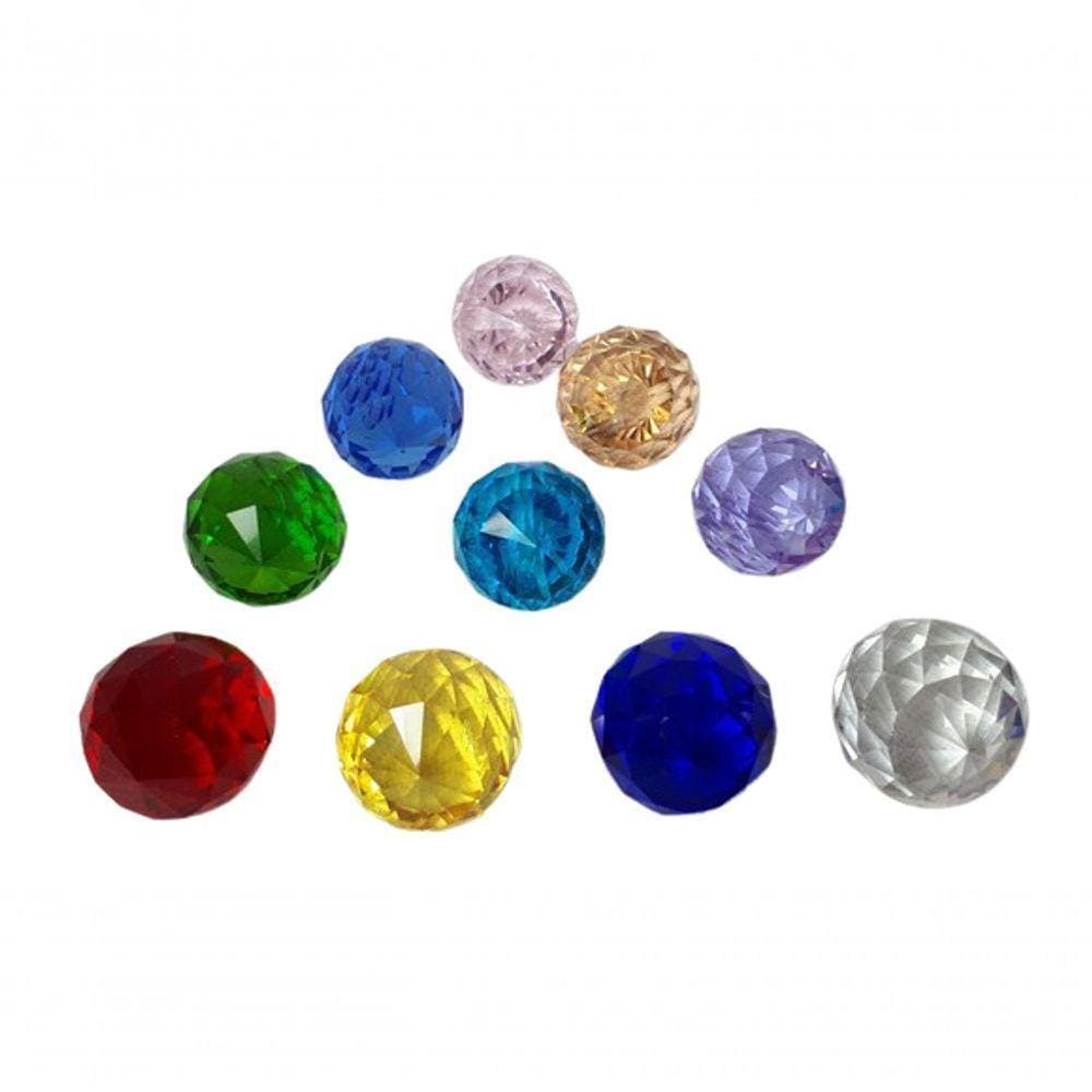 Bola De Cristal 3,0 Cm Com Argolas 10 Un