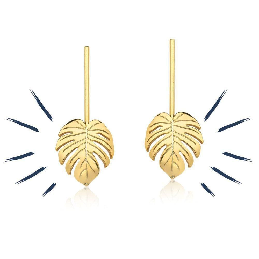 Brinco Côtes D`Adam Revestido Em Ouro