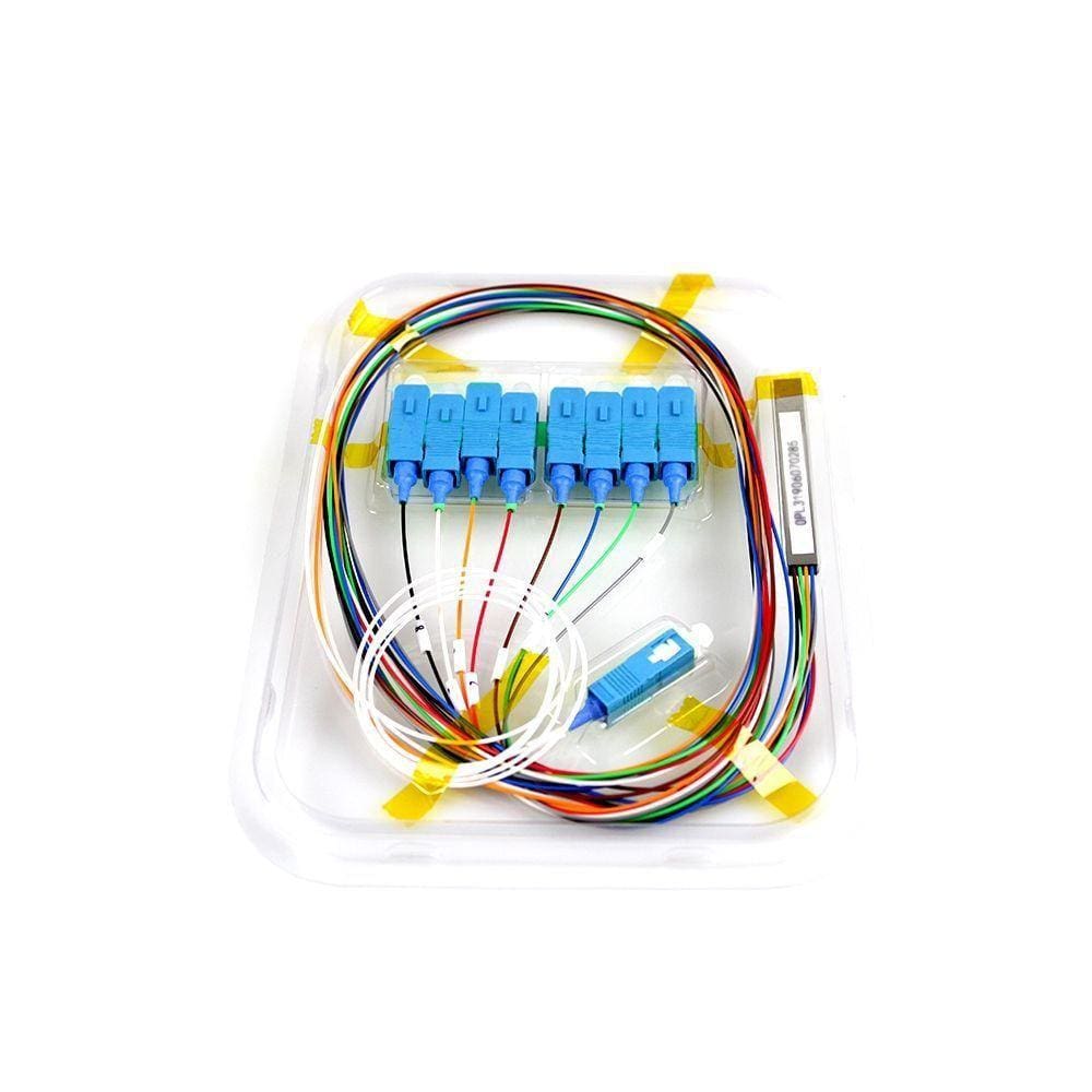 Cabo Optico Splitter Evus Plc 1x8 Sc/ Upc 1m G657a1