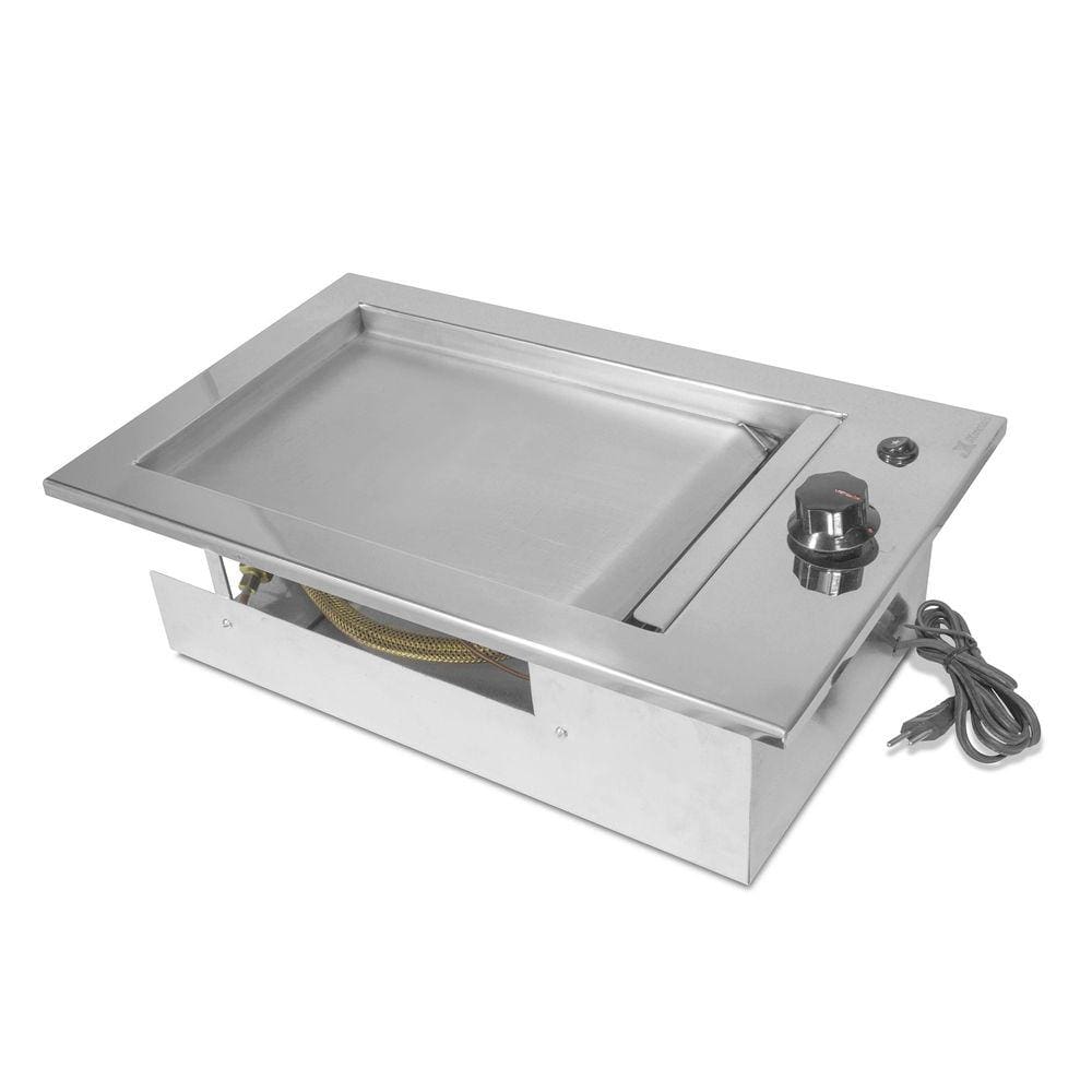 Chapa Gourmet de Embutir a Gás 40X50 em Aço Inox - JX Metais
