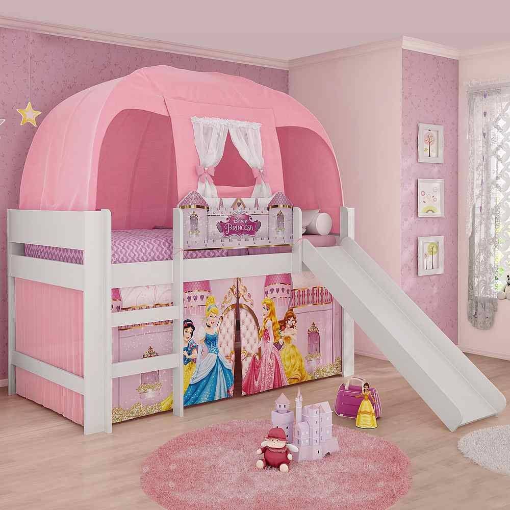 Mini Cama Infantil Barbie Dreamtopia 7A Rosa Pura Magia