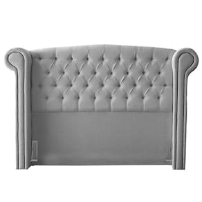 Cabeceira Queen Size Adelle 160Cm C/ Frame Suede Cinza