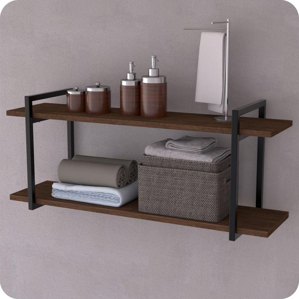 Prateleira Estilo Industrial Banheiro Parede GND PM 60cm