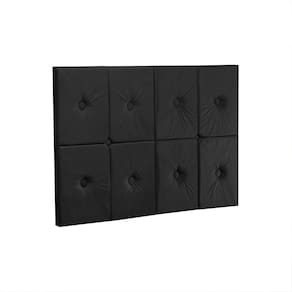 Cabeceira Painel Preto para Cama Box Solteiro 0,90 - JB Tavares Móveis