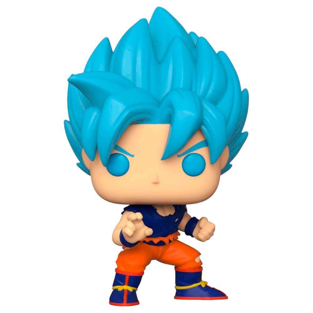 Boneco goku super saiyajin blue resina 16cm artesanal