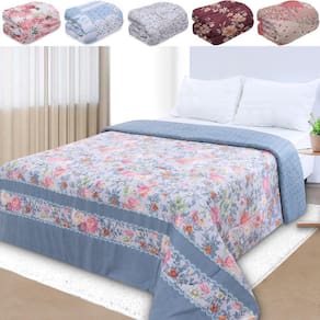 Edredom Casal Antialérgico Dupla Face Estampado 235x190cm - BF Colchões