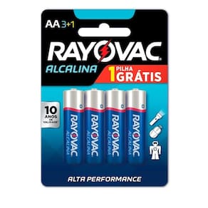 Pilha Alcalina Aa Com 4 208013