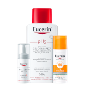 Kit Eucerin pH5 Oil Control Vitamina C (3 Produtos)