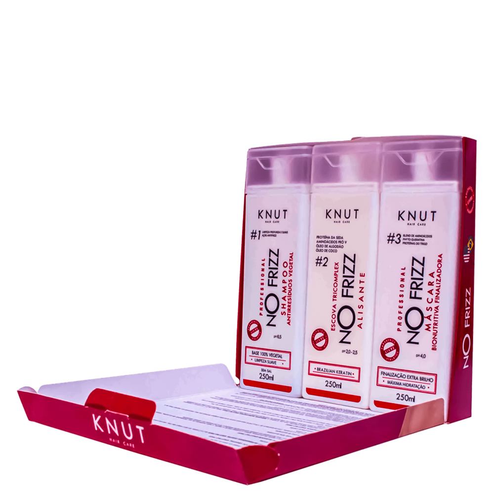 Kit Escova Tricomplex No Frizz Alisante (3 Produtos)