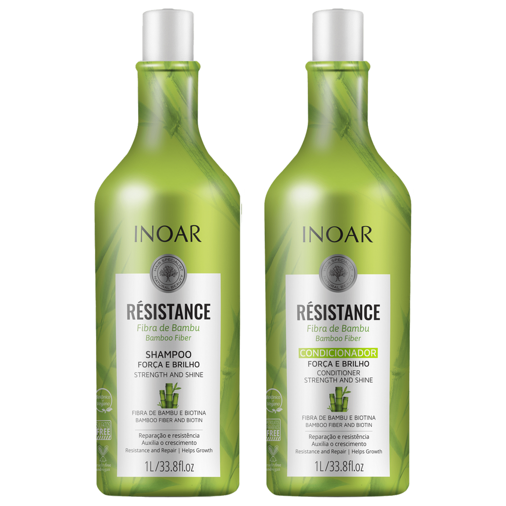 Kit Inoar Résistance Fibra De Bambu Salon Duo (2 Prod) Blz