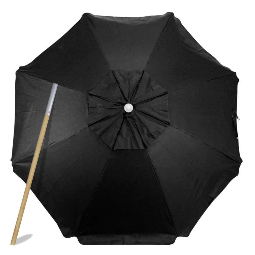 Guarda Sol Reforçado Praia Madeira E Bagum 1,8m De Qualidade