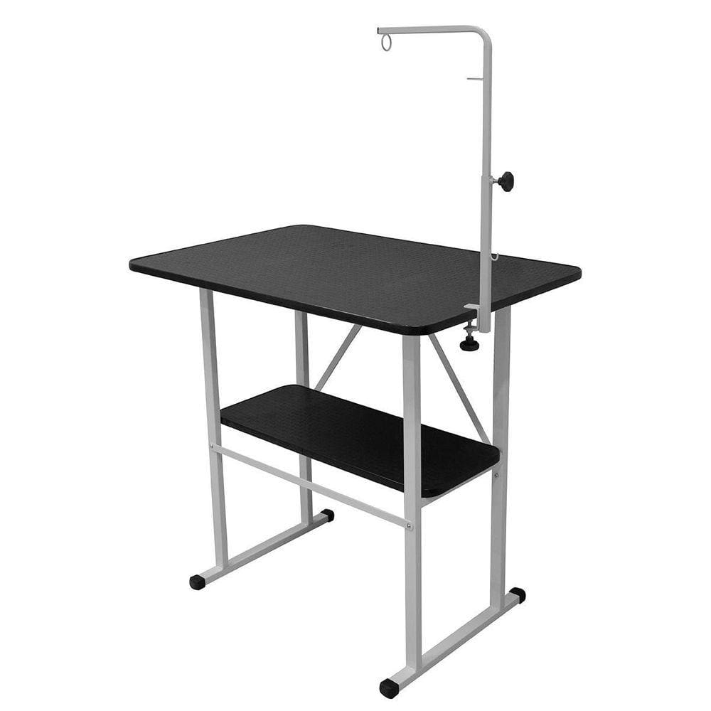 Mesa De Tosa Com Prateleira Com Girafa Pet Shop Preta