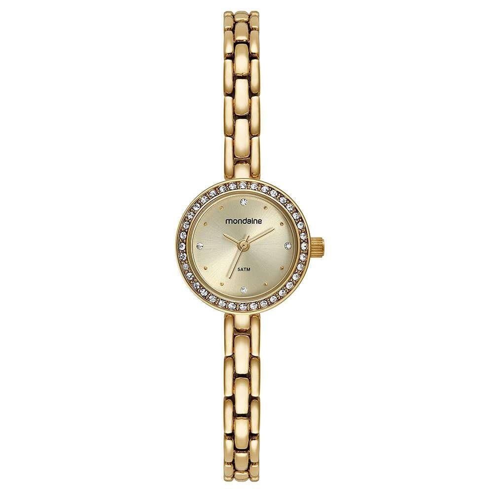 Relogio Mondaine Feminino Ref: 32497lpmvdm1 Social Pequeno Dourado