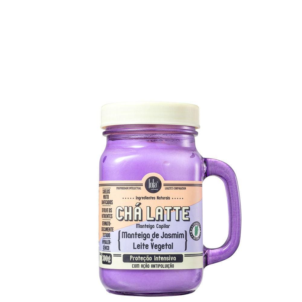 Lola Cosmetics Chá Latte Manteiga de Jasmim + Leite Vegetal - Máscara Capilar 300g