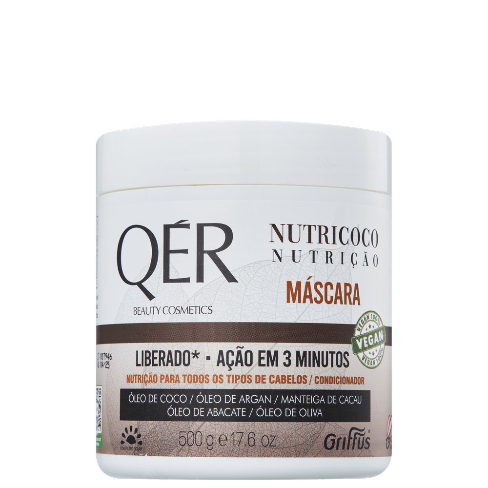 Griffus QÉR Beauty Cosmectis Nutricoco - Máscara Capilar 500g