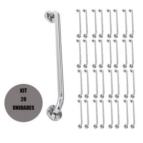 Alça De Apoio 60Cm Acessibilidade Kit 28 Unidades Inox