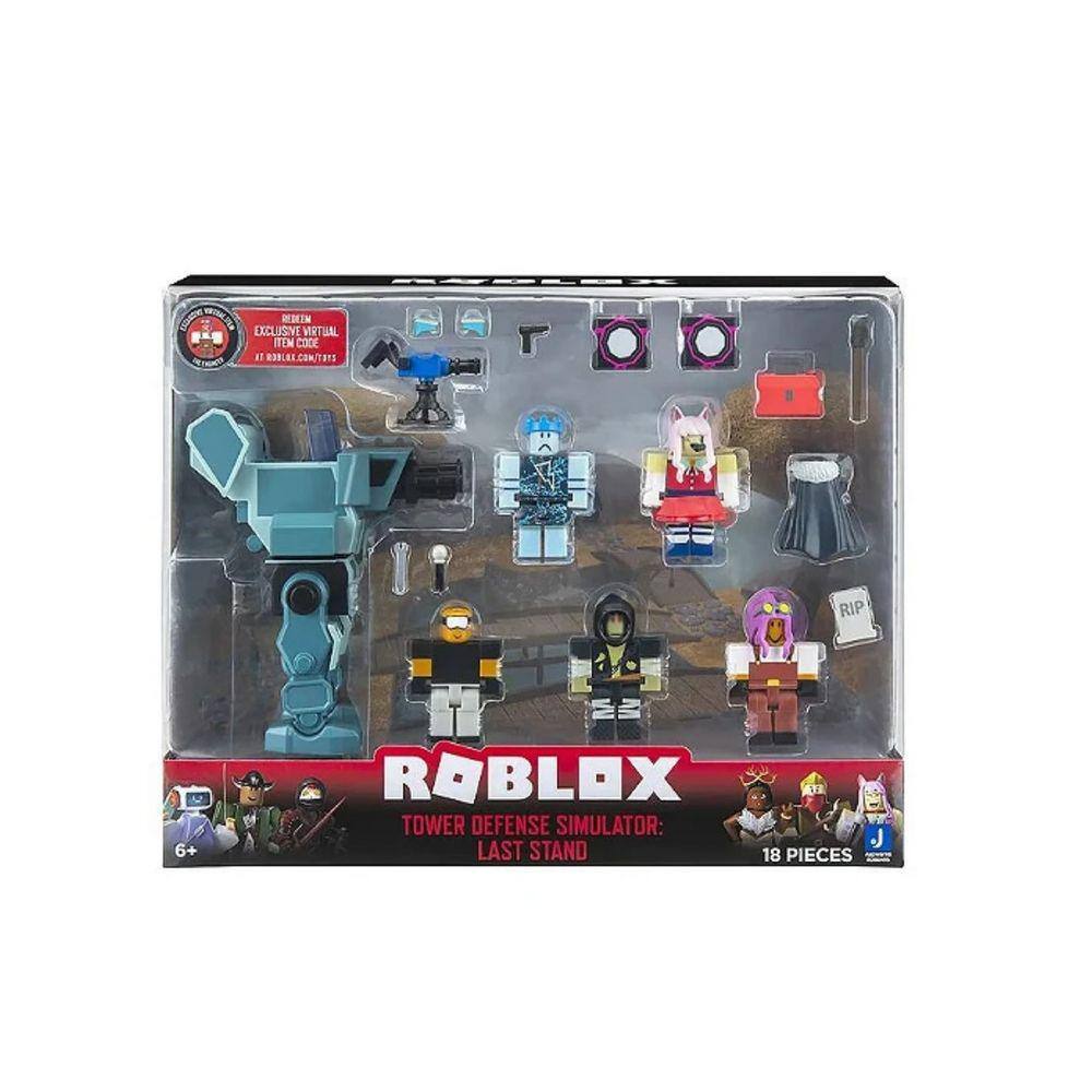 ROBLOX Action 6 Figures TOWER DEFENSE SIMULATOR CYBER Angel CITY Playset