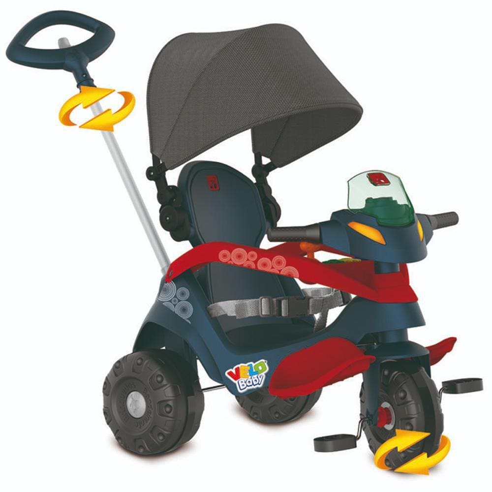 Triciclo infantil escolar pega carona bandeirante brinquedo bandeirante