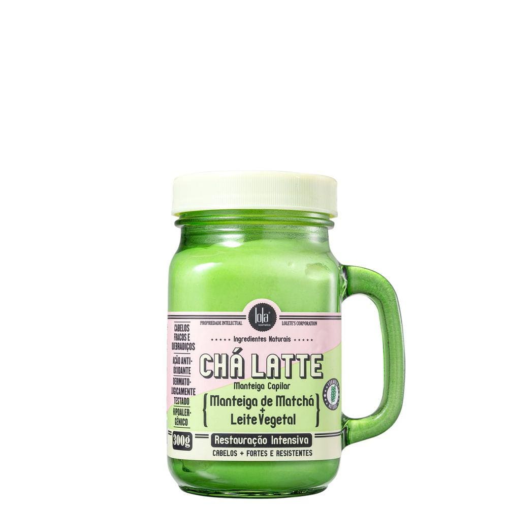 Lola Cosmetics Chá Latte Manteiga de Matchá + Leite Vegetal - Máscara Capilar 300g