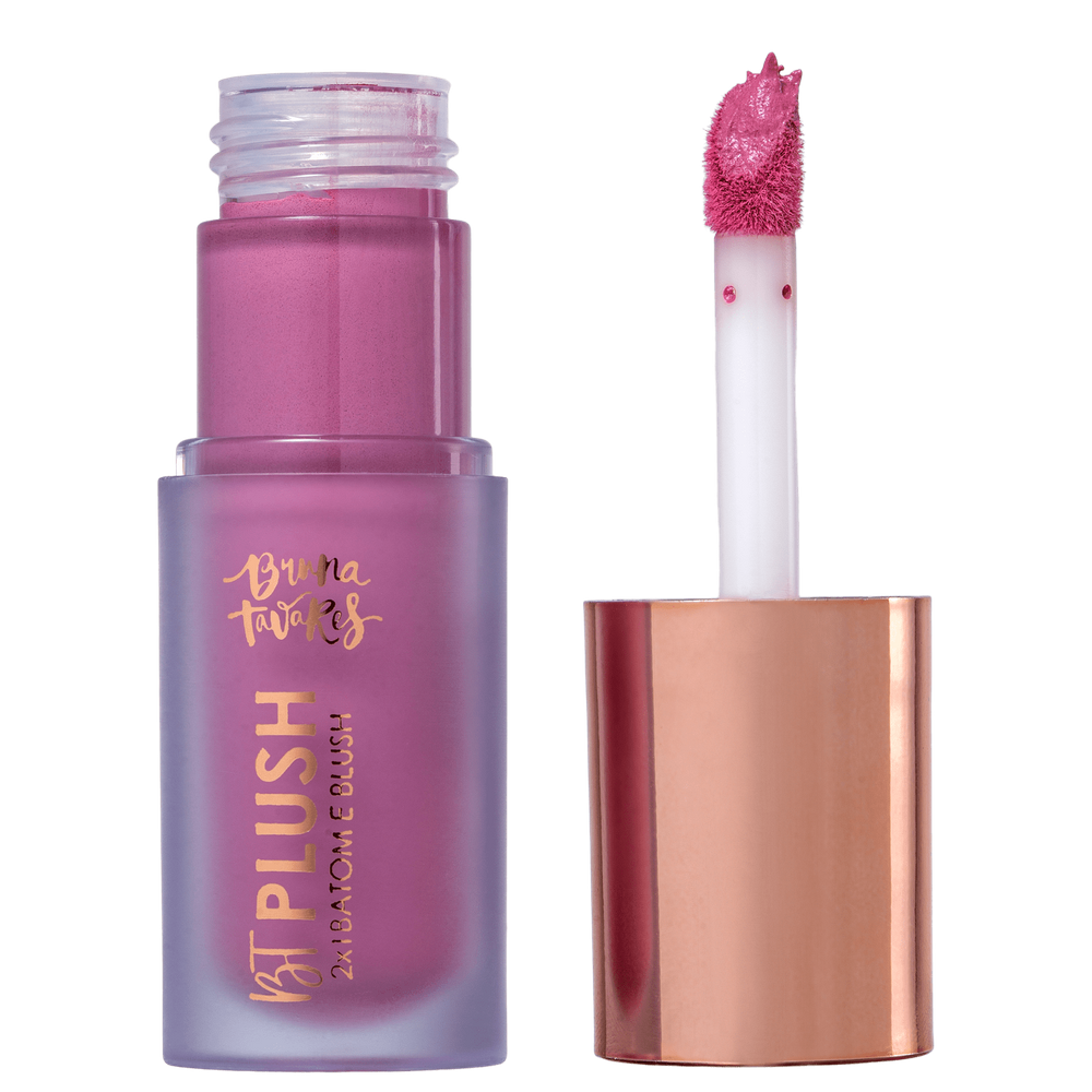 Bruna Tavares BT Plush 2 em 1 Mauve - Batom Líquido 6g