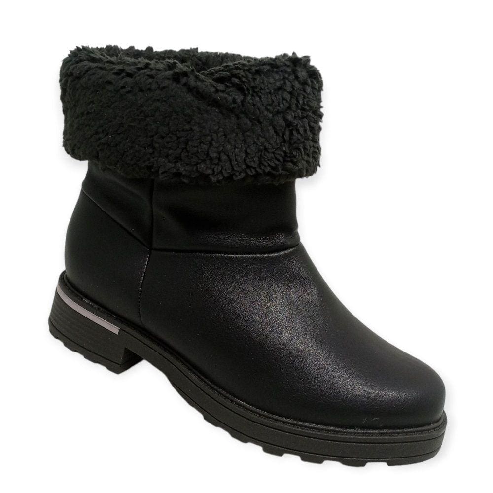 Bota Forrada Piccadilly 735013-1 Feminina - Preta