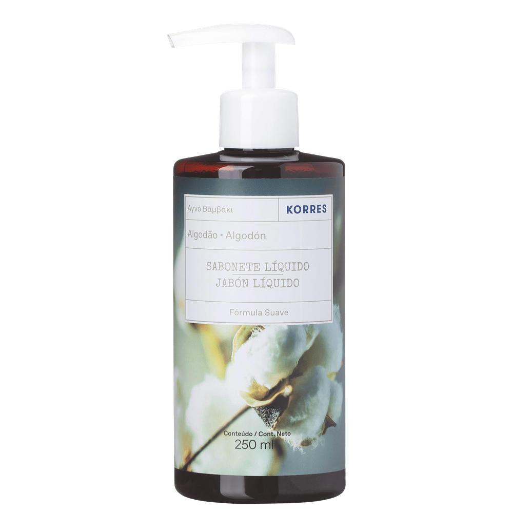 Korres Algodao Puro Sabonete Liquido Para Maos 250Ml